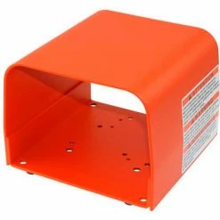 Linemaster 522-B14 Foot Switch Guard, Orange, Steel