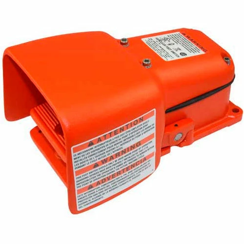 Linemaster 571-DWH Hercules Foot Switch W/Full Shield, Maintained, Orange, Cast Iron/Aluminum 3 Linemaster 571-DWH Hercules Foot Switch W/Full Shield, Maintained, Orange, Cast Iron/Aluminum