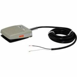 Linemaster 971-SC26 Aquiline Foot Switch W/6' Cord, Momentary, Dark Gray, Plastic