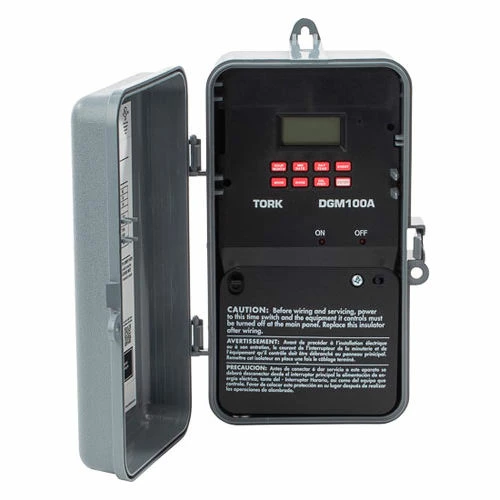 NSI Industries NSI TORK® DGM100A 7 Day Digital Timer w/Holiday & Mommentary Output, 1 Chan, 20A, 120-277V 3 NSI Industries NSI TORK® DGM100A 7 Day Digital Timer w/Holiday & Mommentary Output, 1 Chan, 20A, 120-277V