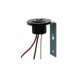 NSI TORK® 2224 TurnLock Receptacle with Bracket, 120-480V, 15A Max, 12" Leads, 14 Ga Wire