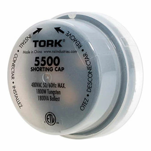 NSI TORK® 5500 Shorting Cap Turn Lock, 480V Max, 1800W Tungsten, 1800VA Ballast 3 NSI TORK® 5500 Shorting Cap Turn Lock, 480V Max, 1800W Tungsten, 1800VA Ballast