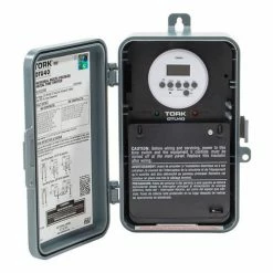 NSI TORK® DTU40 7 Day Digital Time Switch, 40A, 120-277V, DPDT, In/Out Polycarbonate Enclosure