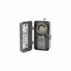 NSI TORK® 8001-N 24 Hour Cycle Timer, 20A, 120V, SPDT, Indoor/Outdoor Plastic Enclosure