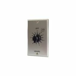 NSI TORK® C506H 6 Hour Spring Wound Twist Timer, 125-277V, SPDT, Metal Wallplate
