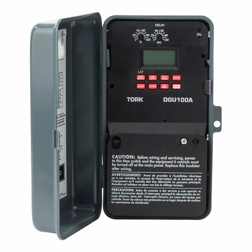 NSI TORK® DGU100A-Y Astronomic Digital Timer w/Holiday & Input 1 Channel, 20A, 120-277V 3 NSI TORK® DGU100A-Y Astronomic Digital Timer w/Holiday & Input 1 Channel, 20A, 120-277V